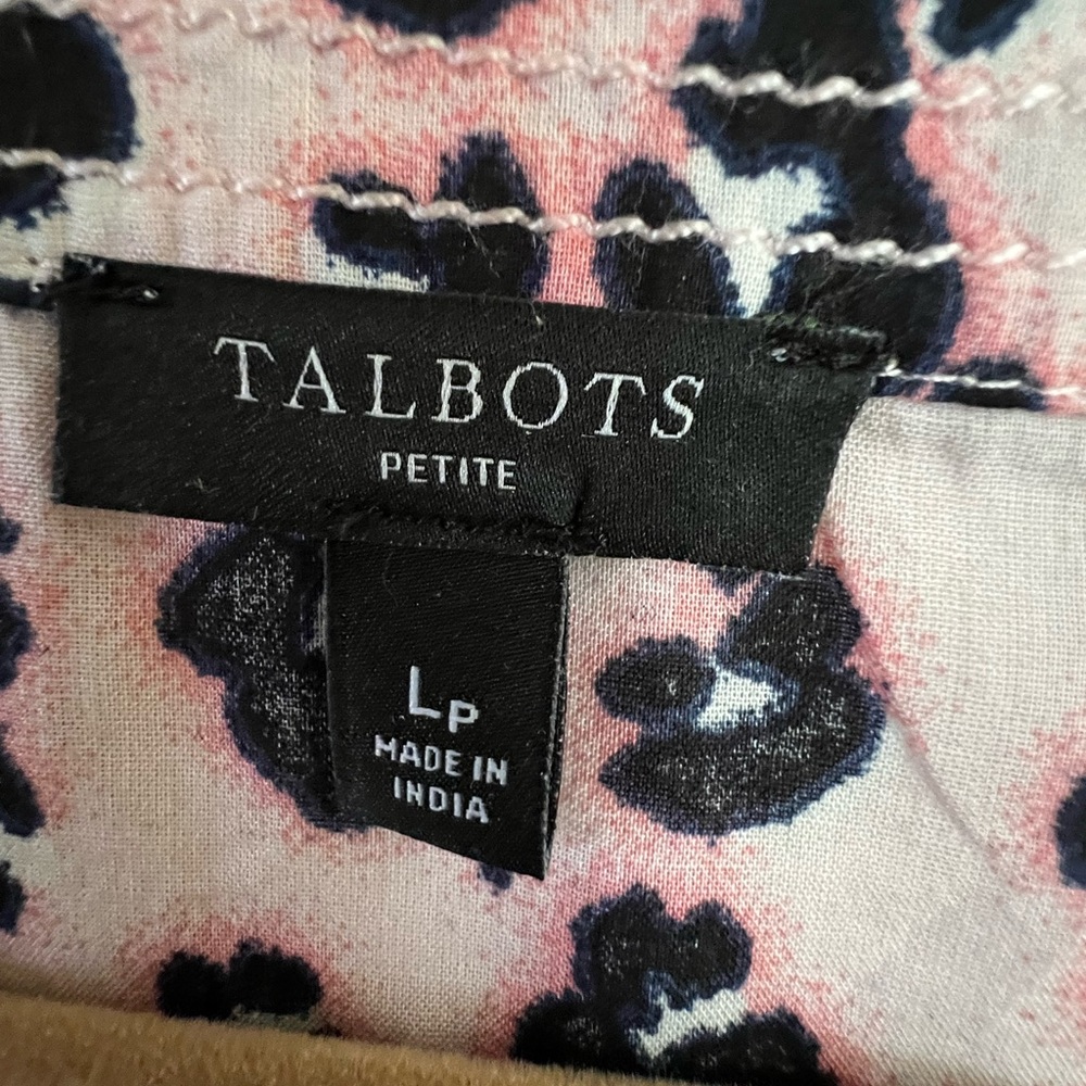 TALBOTS Blouse/Shirt LP Large-Petite pullover 100% Cotton. Cool & Lightw… - Picture 3 of 7